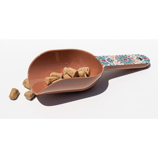 Tarhong Rio Medallion Pet Scoop 2-Cup Durable Plastic Dog & Cat Food Measuring Scoop