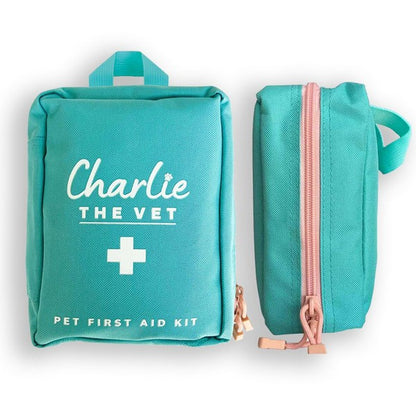 Charlie The Vet Pet First Aid Kit  Emergency Care Supplies for Dogs & Cats Compact Travel-Friendly Kit