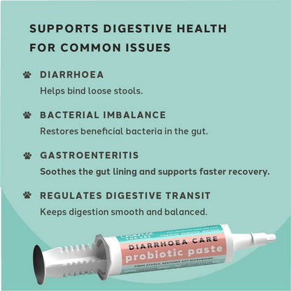 Charlie The Vet Diarrhoea Care Probiotic Paste for Dogs & Cats 30ml Digestive Support & Gut Health Formula