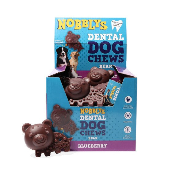 Petello Nobblys Blueberry Animal Bear Dog Treats 40g