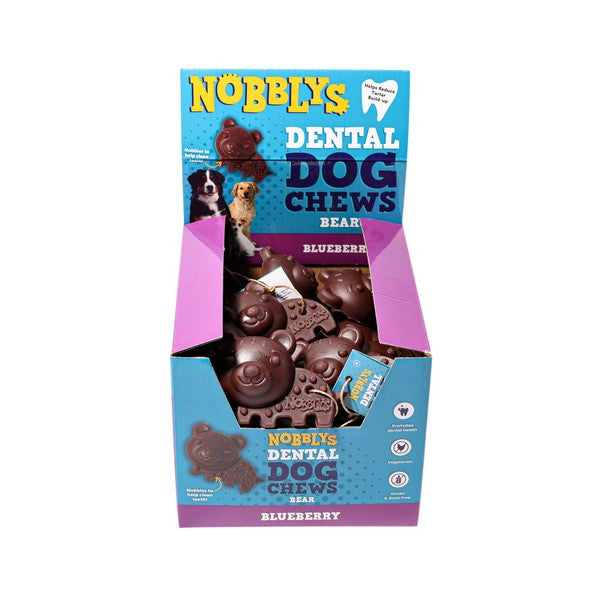 Petello Nobblys Blueberry Animal Bear Dog Treats 40g