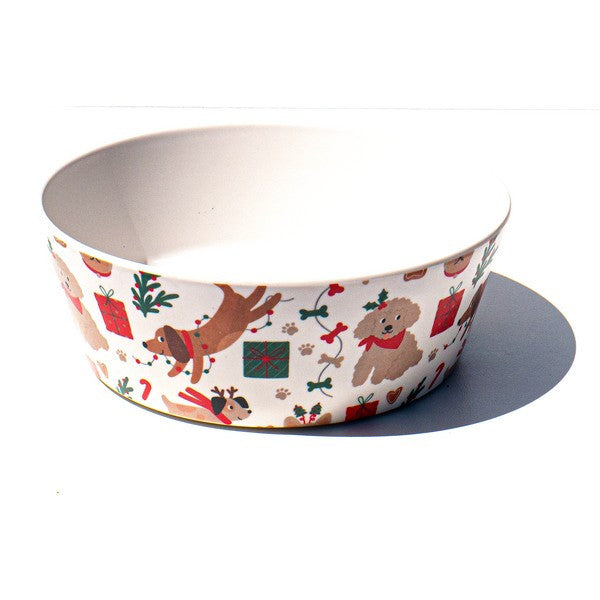 Tarhong Holiday Whimsy Bowl Medium Festive Pet Feeding Dish for Cats & Dogs