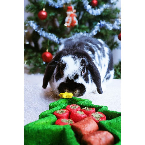 Rosewood Christmas Puzzle Tree Interactive Holiday Dog Toy Mental Stimulation & Chew Fun