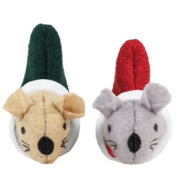 Rosewood Martha & Mayor Interactive Mice Duo for Cats Chew & Play Toys