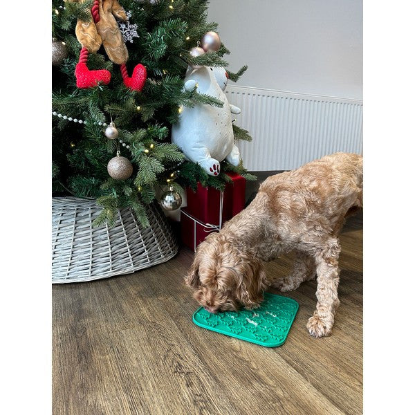 Rosewood Christmas Lickmat for Dogs Turkey & Cranberry Treat Paste, 75g Pack of 4