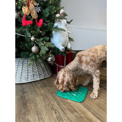 Rosewood Christmas Lickmat for Dogs Turkey & Cranberry Treat Paste, 75g Pack of 4