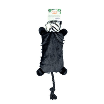 Animal Instincts Jungle Buddies Plush Zebra Toy with Rope Soft Chew & Interactive Pet Toy for Dogs