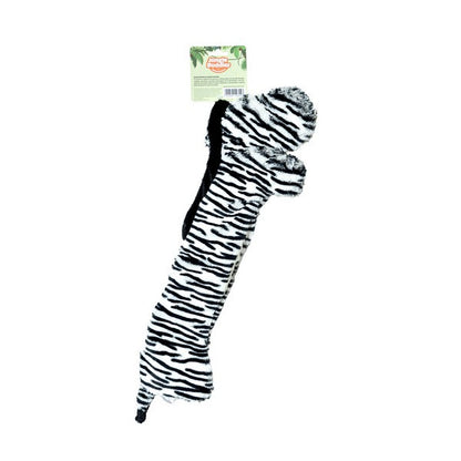 Animal Instincts Plush Zebra Toy Jungle Buddies Soft Stuffed Animal with Paper Crinkle for Sensory Play