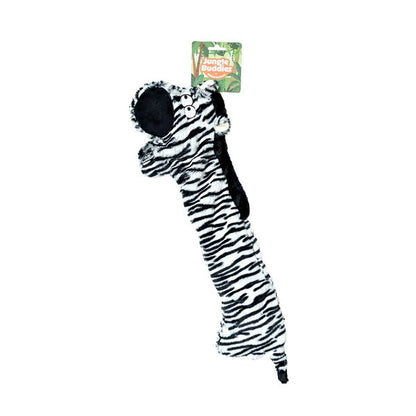 Animal Instincts Plush Zebra Toy Jungle Buddies Soft Stuffed Animal with Paper Crinkle for Sensory Play