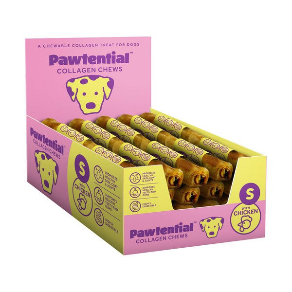 Pawtential Collagen Chew Small Chicken Flavour Dog Treats 36g