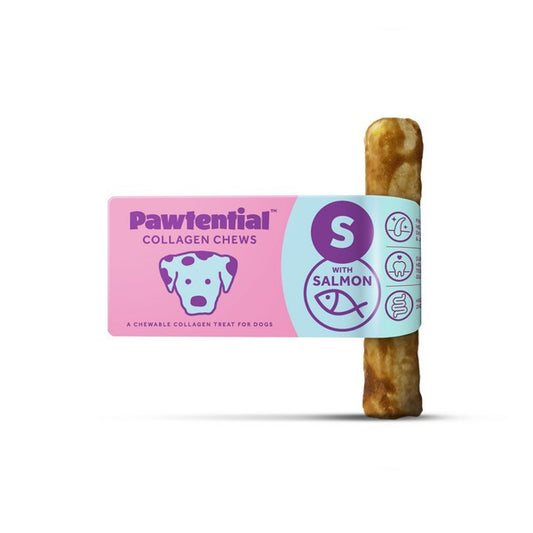 Pawtential Collagen Chew Salmon Flavor Small 36g Healthy Dog Treats for Skin & Joint Support
