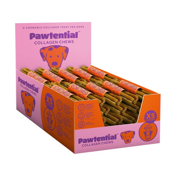 Pawtential Collagen Chew XS Beef Flavor Dog Treats 6 Sticks, Healthy Joint Support