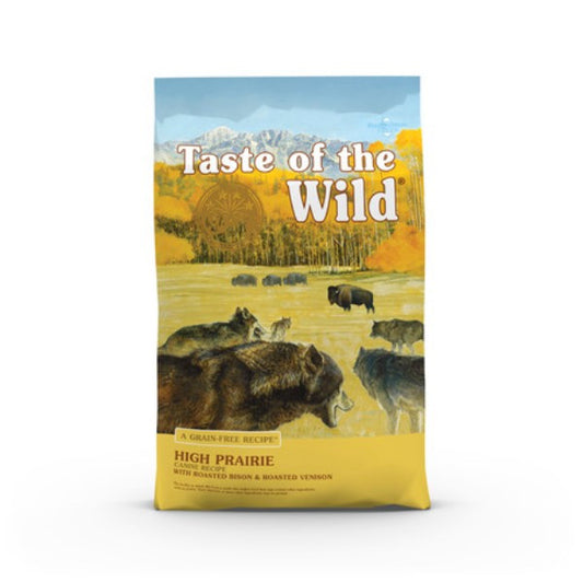 Taste of the Wild High Prairie Adult Dog Food Grain-Free Dry Dog Food for All Breeds | Roasted Bison & Venison 12.2kg