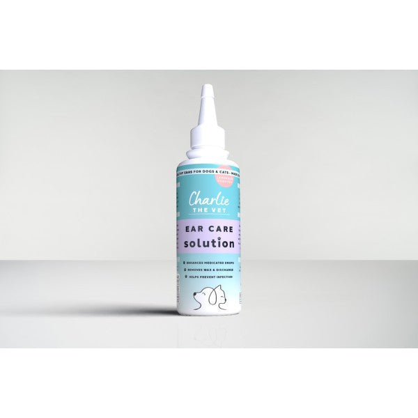 Charlie The Vet Ear Care Solution for Dogs & Cats Gentle Ear Cleaner, Soothes Irritation & Maintains Healthy Ears