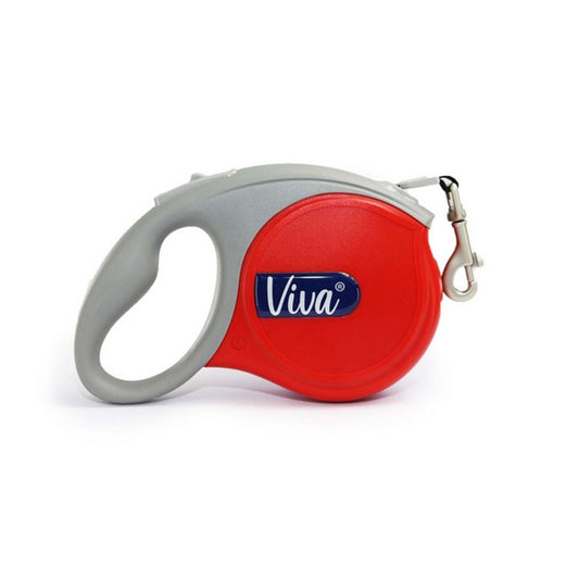 Ancol Viva Extendable Lead Red Medium Dog 30kg 5m