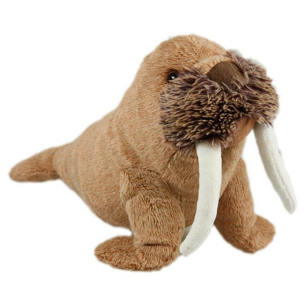 Animal Instincts Snow Mates Winston Walrus Small Plush Dog Toy Chew Squeaky Soft Pet Toy for Small Dogs