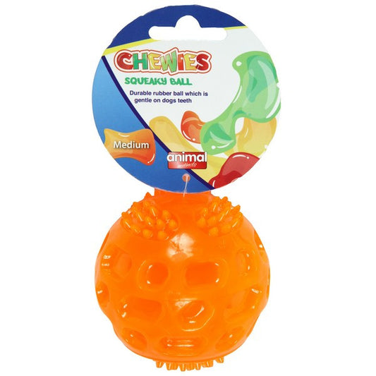 Animal Instincts Chewies Dog Chew Ball 6.5cm Medium Durable Pet Toy for Dogs