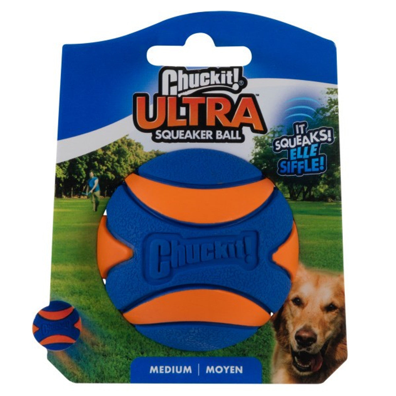 Chuckit! Ultra Squeaker Ball 1 Pack Medium 6.5cm