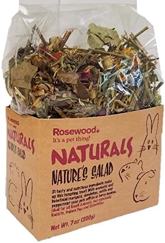 Rosewood Natures Salad Mixed Vegetable Small Animal Food, 6 x 200g