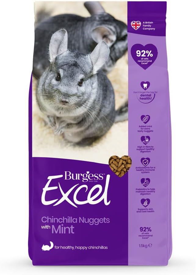 Burgess Excel Chinchilla Nuggets 1.5kg