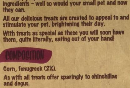 Rosewood Fenugreek Crunchies Fenugreek Small Animal Treats, Crunchy Herbal Snacks, 200g