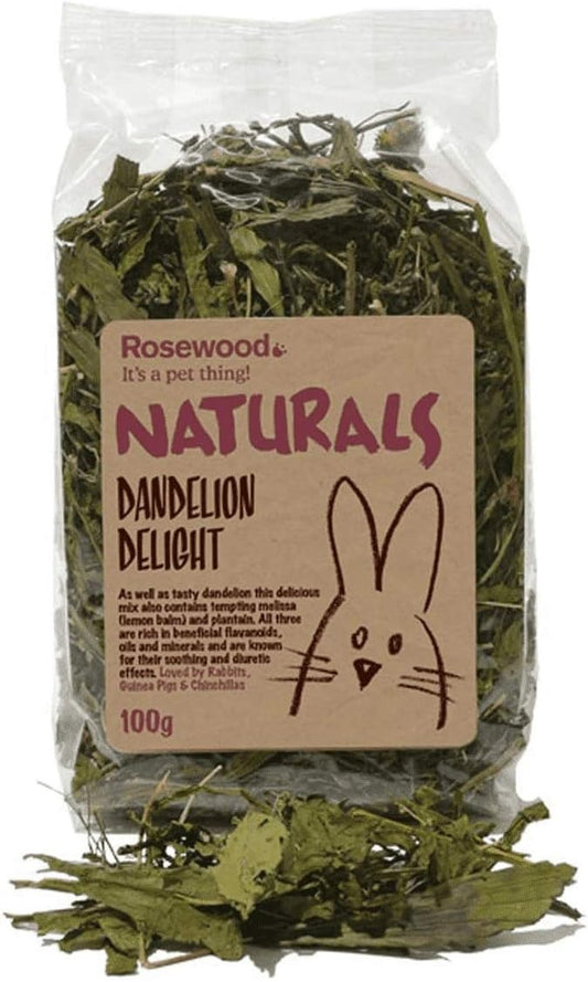 Rosewood Dandelion Delight Dandelion Small Animal Treats, 6 x 100g