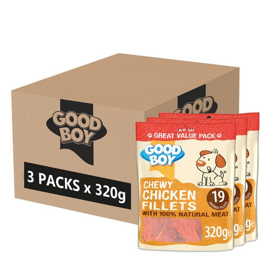 Good Boy Pawsley & Co Chewy Chicken Fillets 320g Case of 3