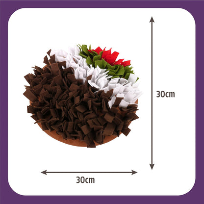 Rosewood Pudding Snuffle Forage Mat Dog Enrichment Toy for Mental Stimulation and Slow Feeding