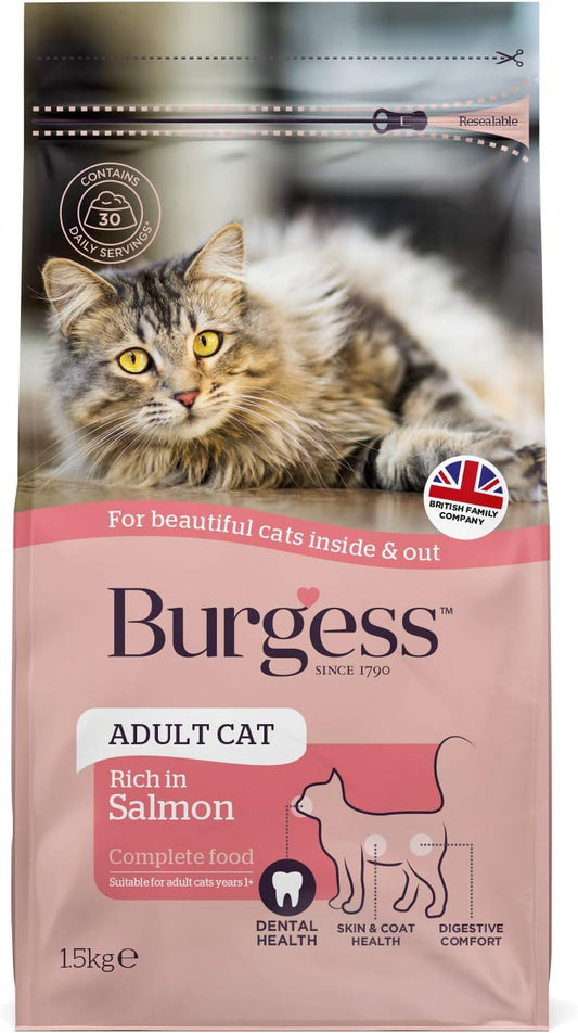 Burgess Adult Cat Scottish Salmon 1.5kg