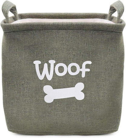 Rosewood Canvas Pet Toy Basket Durable Storage Organizer for Dogs & Cats Lightweight & Stylish Home Accessory