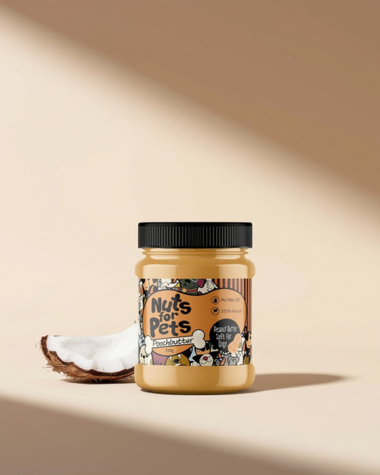 Nuts for Pets Poochbutter – 350g Premium Peanut Butter for Dogs