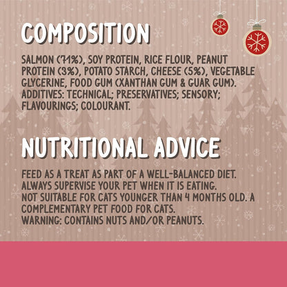 Rosewood Smoked Salmon & Cheese Cat Treats Natural Gourmet Snacks for Cats, 70g Case of 12