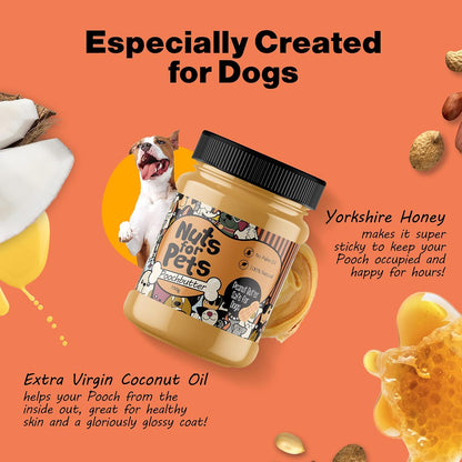 Nuts for Pets Poochbutter – 350g Premium Peanut Butter for Dogs