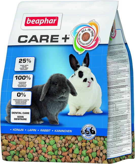 Beaphar Care+ Rabbit Food 1.5kg – Premium All-in-One Nutrition