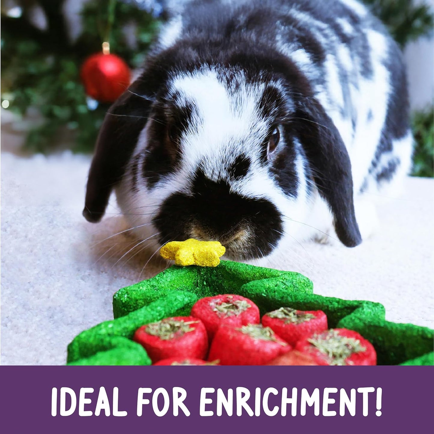 Rosewood Christmas Puzzle Tree Interactive Holiday Dog Toy Mental Stimulation & Chew Fun