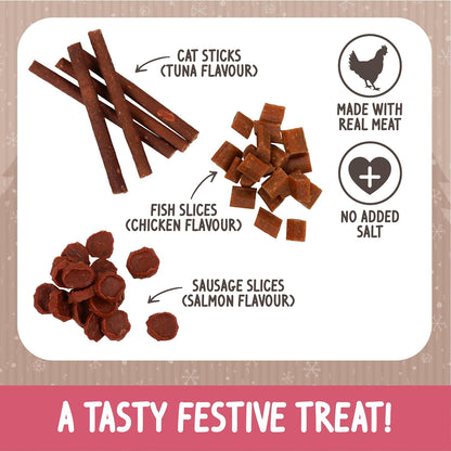 Rosewood Luxury Cat Canapés Gourmet Cat Treats with Premium Flavors 120g Case of 9