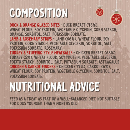 Rosewood Veggie Burst Luxury Advent Calendar for Dogs Healthy Treats & Chews 24-Day Seasonal Surprise