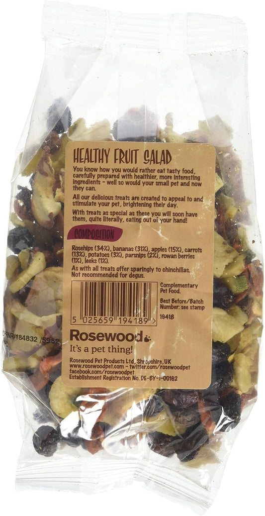 Rosewood Healthy Fruit Salad Mixed Fruit Small Animal Treats, 125g