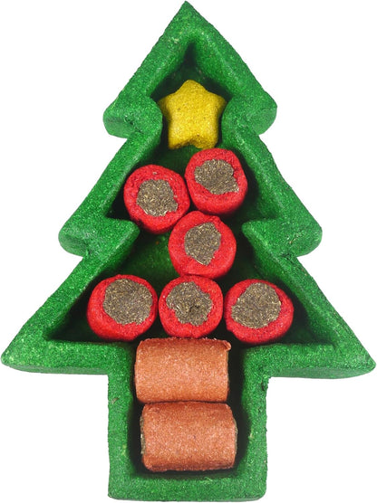 Rosewood Christmas Puzzle Tree Interactive Holiday Dog Toy Mental Stimulation & Chew Fun