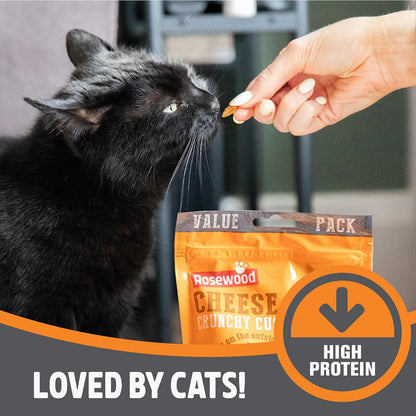 Rosewood Crunchy Cheese Cat Treats 200g Value Pack Case of 10