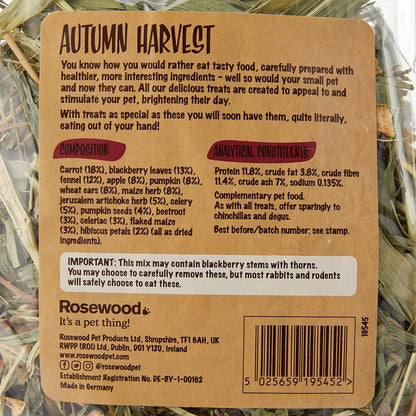 Rosewood Autumn Harvest Mixed Vegetable Small Animal Treats, 150g, Case of 6