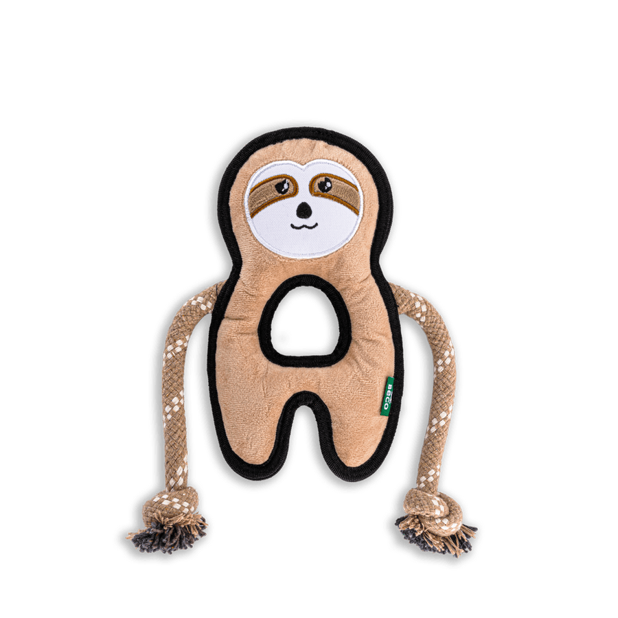 Dog Beco Recycled Rough and Tough Sloth Toy Medium