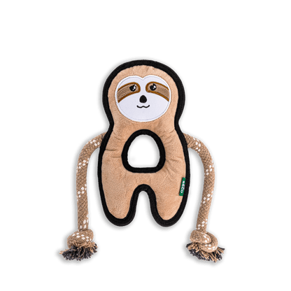 Dog Beco Recycled Rough and Tough Sloth Toy Medium