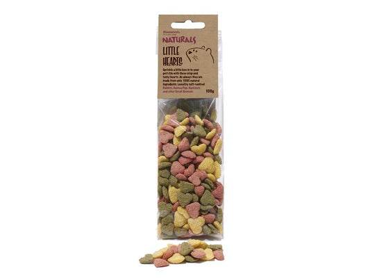 Rosewood Little Hearts Small Animal Treats, 100g, Case of 8