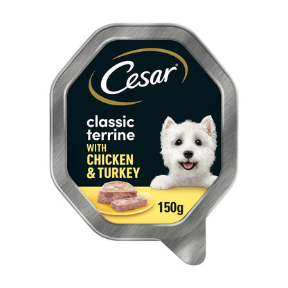 Cesar CIL Alutray Chicken and Turkey  Dog Wet Food 150g