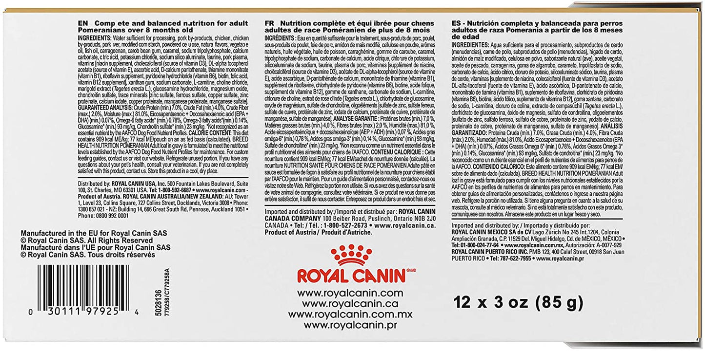 ROYAL CANIN® Pomeranian Adult in loaf Wet Dog Food