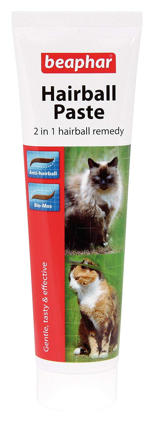 Beaphar Hairball Paste For Cats, 2 In 1 Hairball Remedy