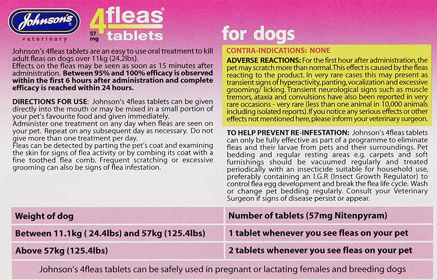 Johnson's 4 Fleas Tablets