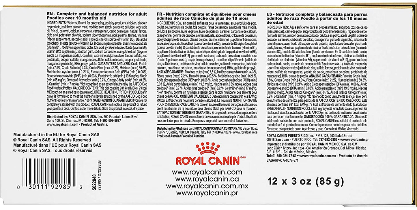 ROYAL CANIN Poodle Adult Wet Dog Food