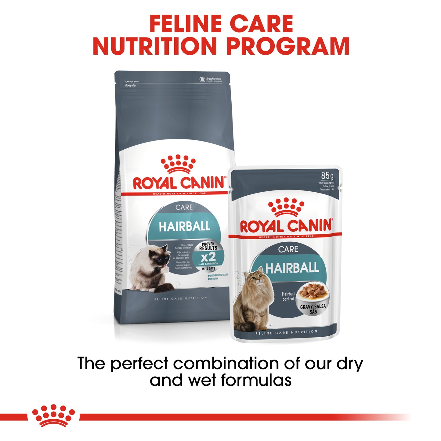ROYAL CANIN® Hairball Care In Gravy Adult Wet Cat Food